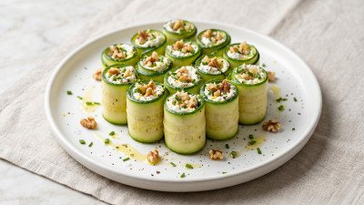 Involtini di zucchine e caprino