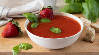 Gazpacho freddo pomodoro e fragole