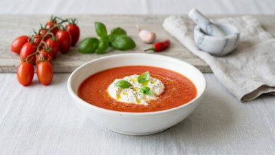 Gazpacho di pomodoro con burrata
