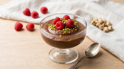 Mousse al cioccolato all'acqua