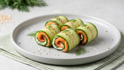 Involtini di cetriolo e salmone