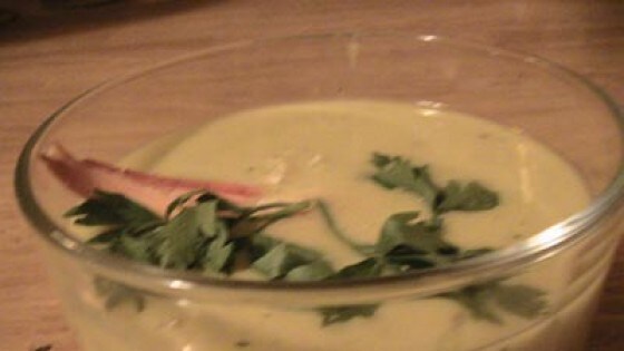 Gazpacho verde con astice
