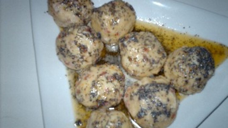 Gnocchi di patate e speck al papavero