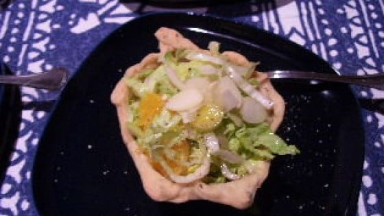 Insalata con arance, sedano e porro