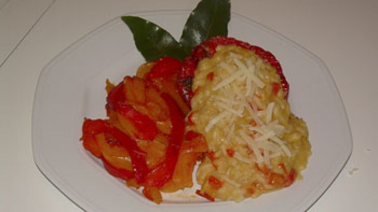Risotto con peperoni