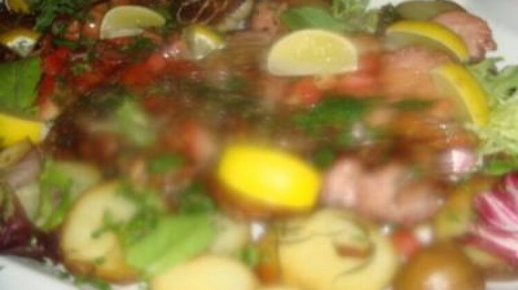 Insalata calda di animelle