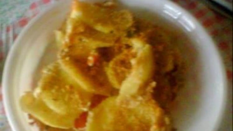 Torta di patate e zucca rossa