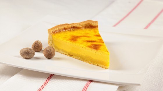 Crostata con crema alla noce moscata