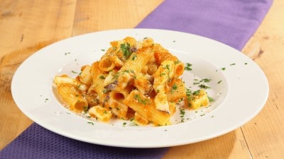 Paccheri con seppie zucca e pecorino sardo