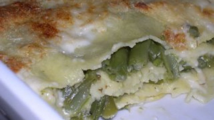 Lasagne fagiolini e maggiorana