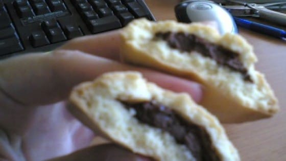 Biscotti cuore di nutella
