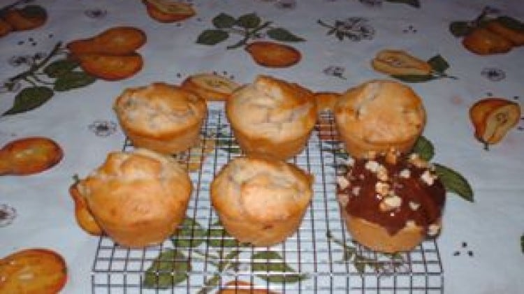 Muffins alle pere e mandorle