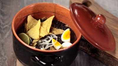Sopa de Frijoles Negros - Zuppa di fagioli neri
