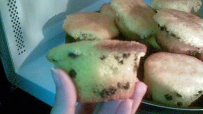 Muffin soffici con gocce di cioccolato