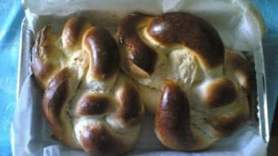 Treccia di pan dolce