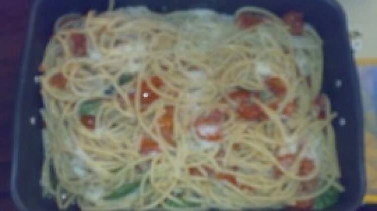 Bucatini ai pomodorini gratinati