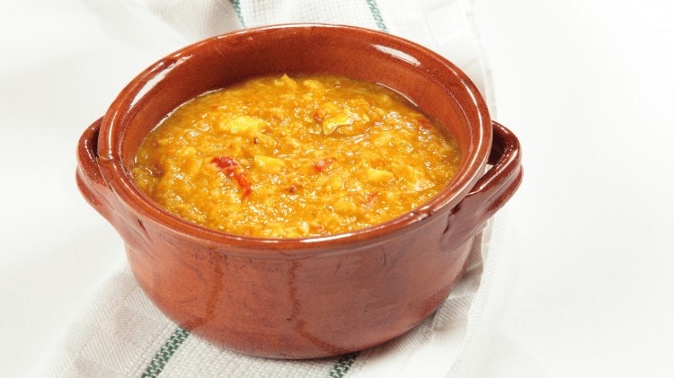 Zuppa di baccalà e peperoni