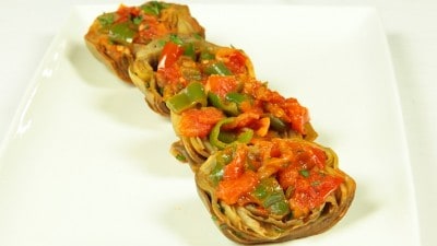 Carciofi in salsa di pomodoro - Alcauciles en salsa de tomates