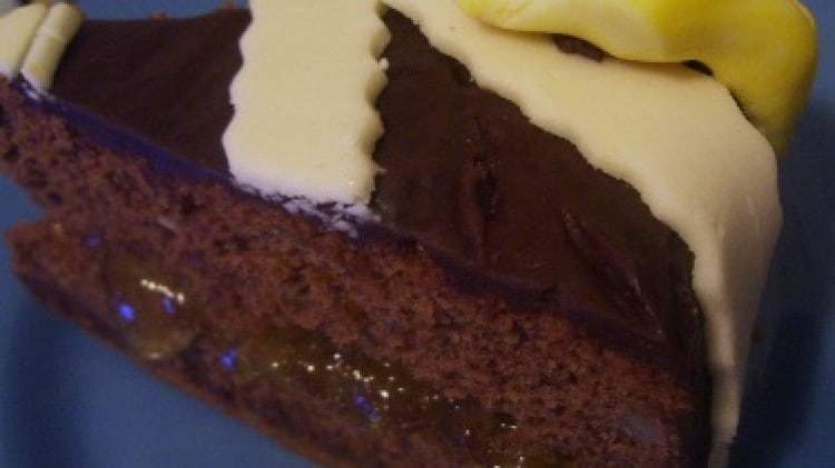 Torta all'earl grey e cioccolato