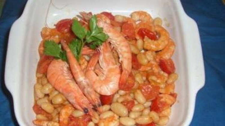 Insalata gamberi e fagioli