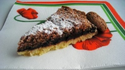 Crostata con cioccolato ed amaretti