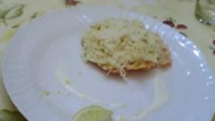 Tagliolini al limone su cestini di parmigiano reggiano