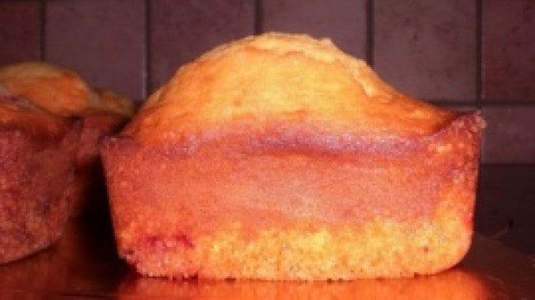 Mini plumcake alle fragole di marron glacè
