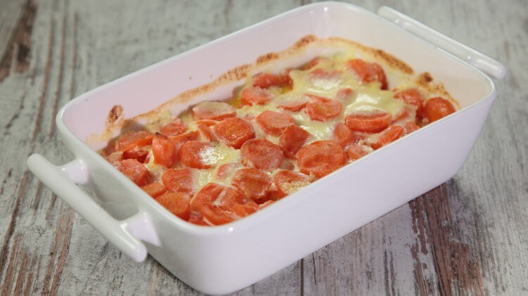 Carote al forno con panna acida