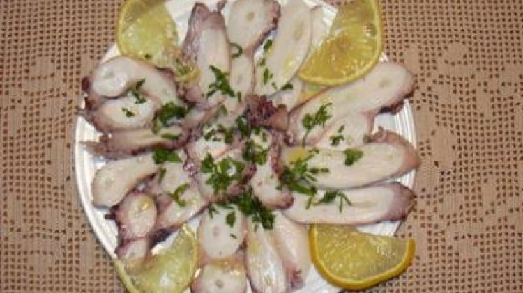 Carpaccio di polpo facile