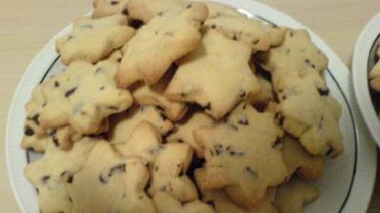 Stelline alla cannella con cioccolata