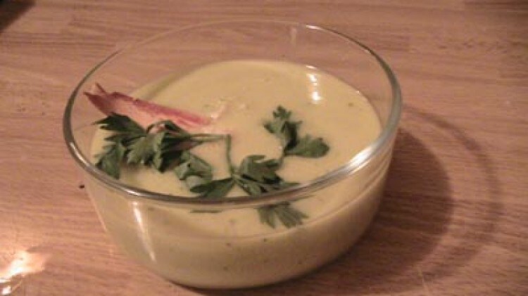 Gazpacho verde con astice