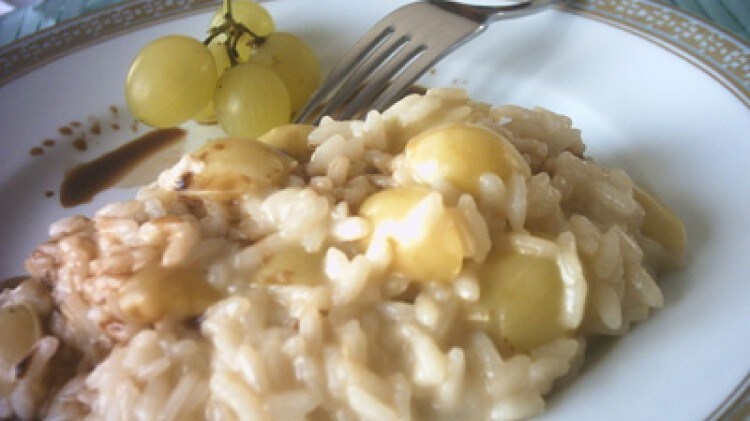 Risotto puzzone all'uva bianca e grappa Chardonnay