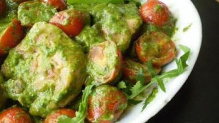 Ossibuchi di tacchino con salsa di rucola