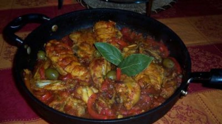 Pollo ai peperoni rossi