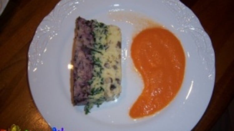 Terrina di polenta arcobaleno