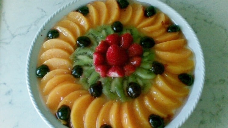 Torta fredda di frutta
