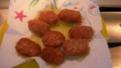 Bocconcini di cotechino con crema di lenticchie