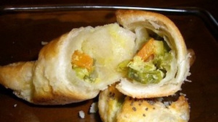 Croissant con verdurine