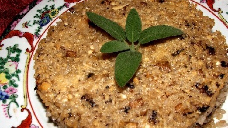 Tortino di riso salvia e timo
