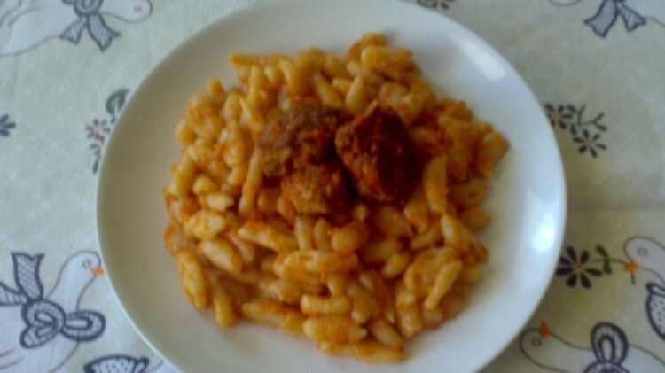Cavatielli con polpette