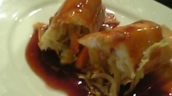 Involtini primavera con salsa agrodolce