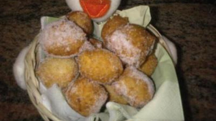 Palline di carnevale con fagioli