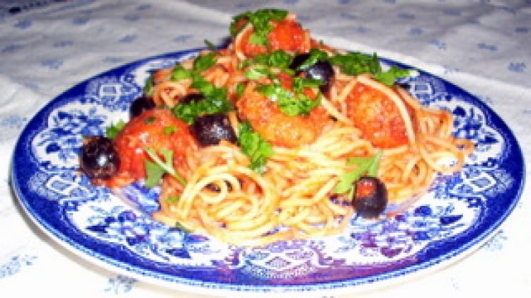 Spaghettini azzurri