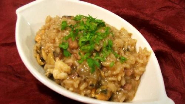 Risotto di pesce ricco