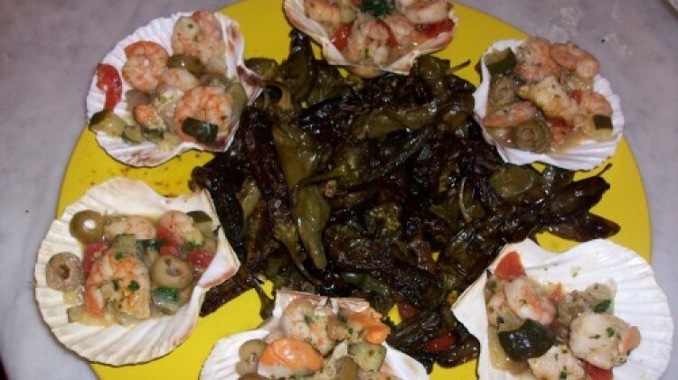 Capesante con gamberetti alle verdure