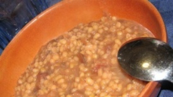 Zuppa di orzo e barbabietole light