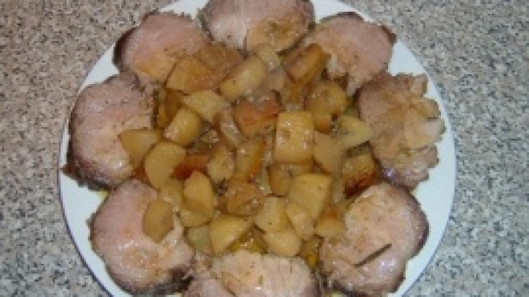 Arrosto di maiale con patate