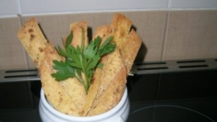 Parmesan tortilla crisps