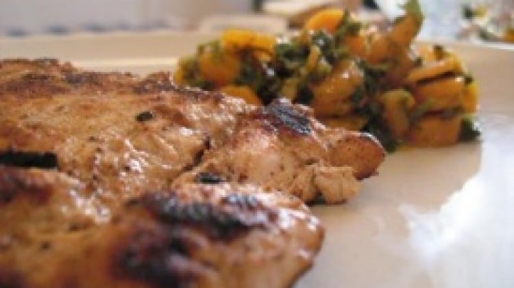 Pollo allo yogurt con insalata al-jazar
