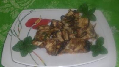 Melanzane arrostite con crudo e scamorza affumicata